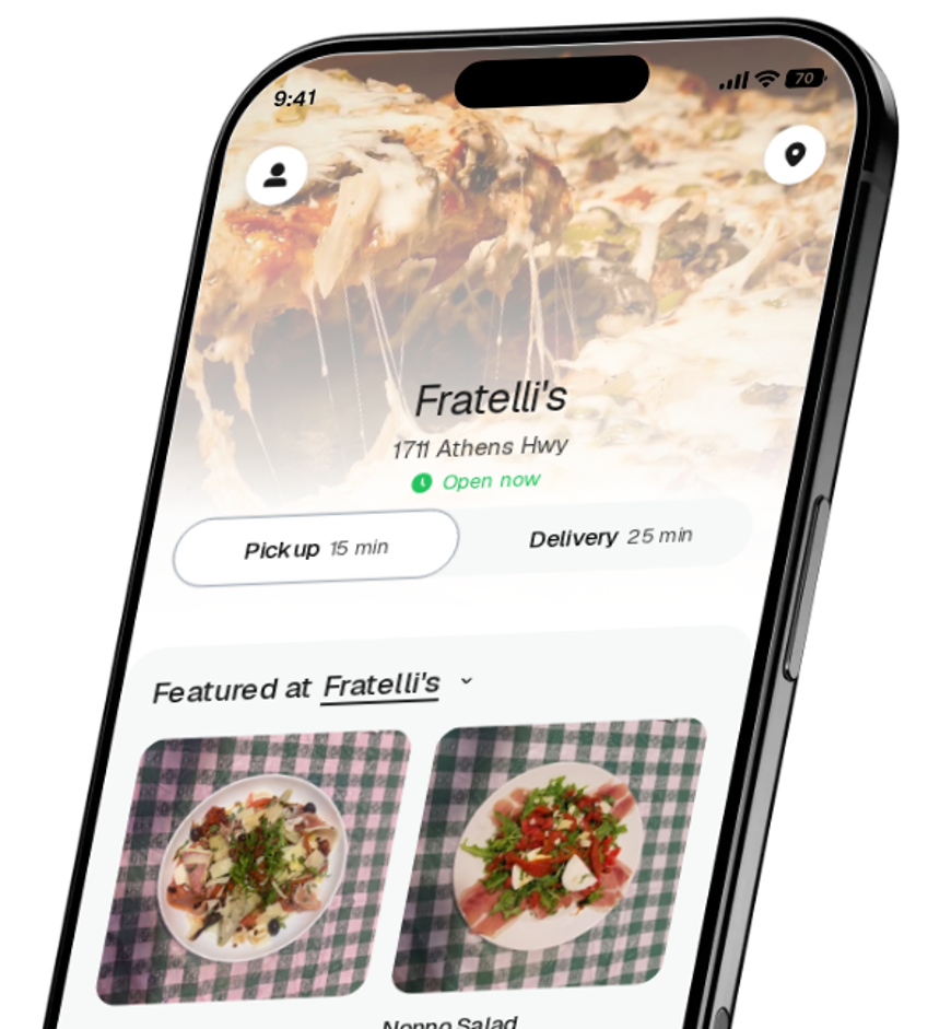 Fratelli's app preview