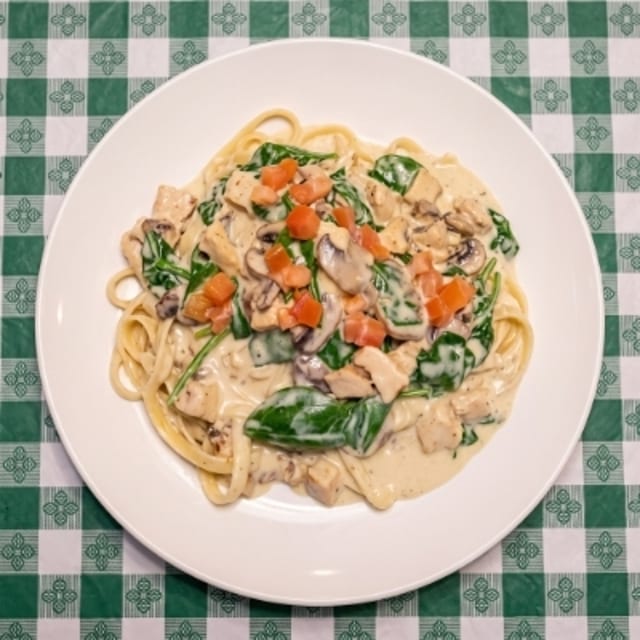 Fettuccine Boscaiola.